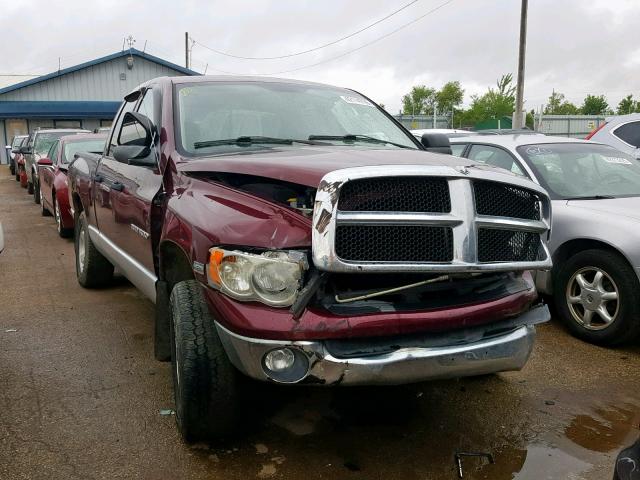 1D7HU18D23S305826 - 2003 DODGE RAM 1500 S MAROON photo 1