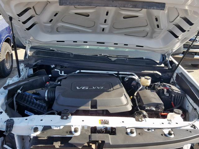 1GCGTBE31G1291004 - 2016 CHEVROLET COLORADO WHITE photo 7