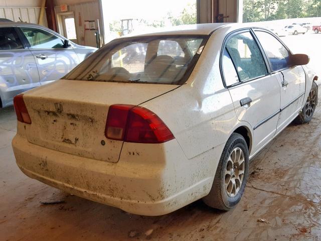 2HGES15261H568476 - 2001 HONDA CIVIC DX WHITE photo 4