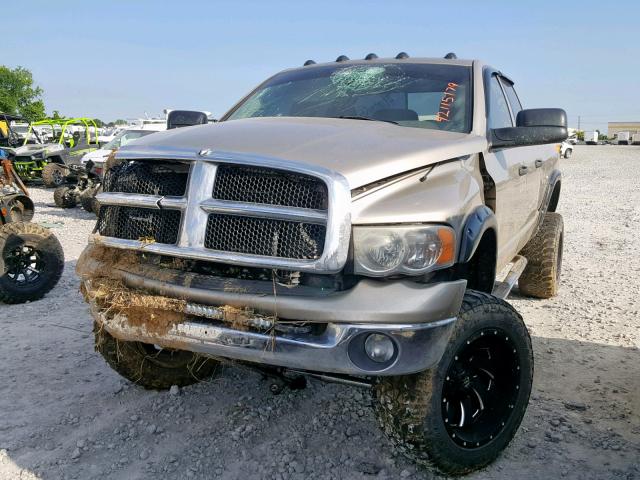 3D7KS28CX5G784936 - 2005 DODGE RAM 2500 S TAN photo 2