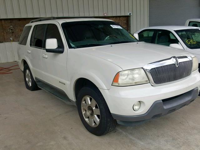 5LMEU88H04ZJ51692 - 2004 LINCOLN AVIATOR WHITE photo 1