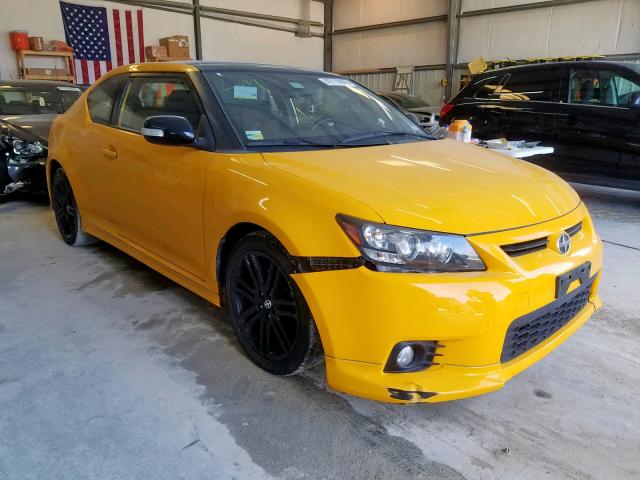 JTKJF5C76C3029717 - 2012 TOYOTA SCION TC ყვითელი ფოტო 1