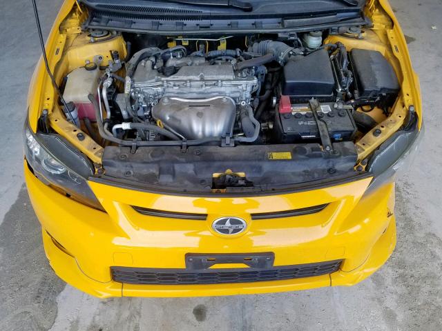 JTKJF5C76C3029717 - 2012 TOYOTA SCION TC ყვითელი ფოტო 7