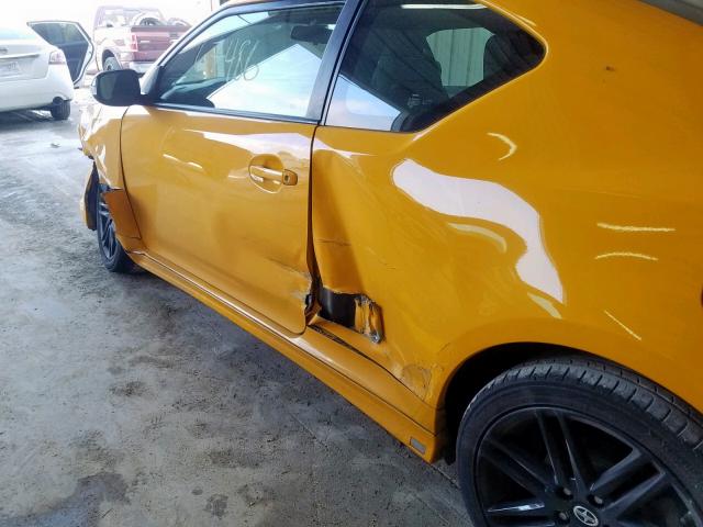 JTKJF5C76C3029717 - 2012 TOYOTA SCION TC ყვითელი ფოტო 9