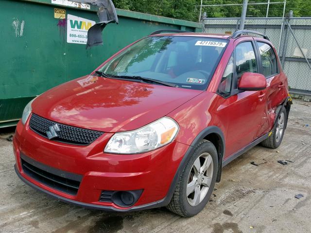 JS2YB5A38C6304266 - 2012 SUZUKI SX4 RED photo 2