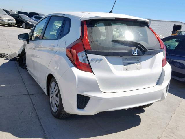 JHMGK5H56HS004820 - 2017 HONDA FIT LX WHITE photo 3