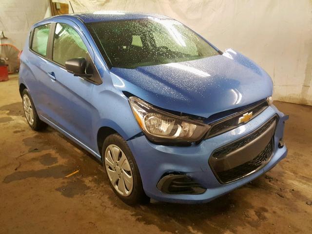 KL8CB6SAXHC839527 - 2017 CHEVROLET SPARK LS BLUE photo 1