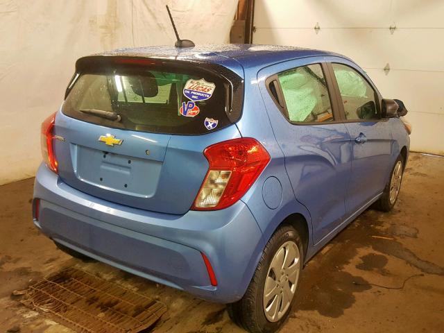 KL8CB6SAXHC839527 - 2017 CHEVROLET SPARK LS BLUE photo 4