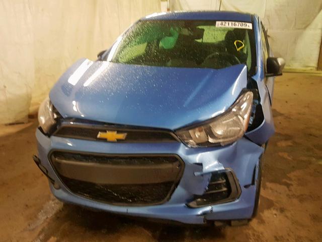 KL8CB6SAXHC839527 - 2017 CHEVROLET SPARK LS BLUE photo 9