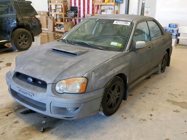 JF1GD29614G503707 - 2004 SUBARU IMPREZA WR GRAY photo 2