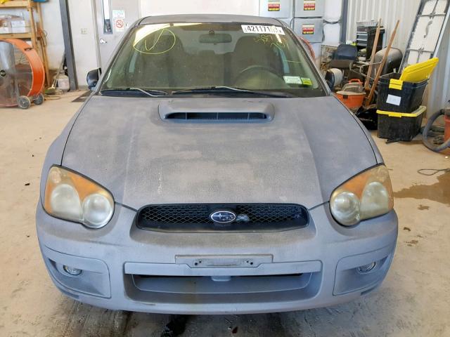 JF1GD29614G503707 - 2004 SUBARU IMPREZA WR GRAY photo 9