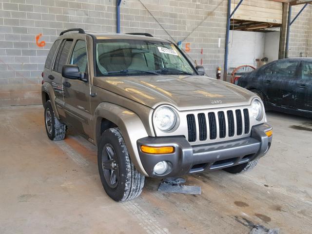 1J4GL48K74W310100 - 2004 JEEP LIBERTY SP GOLD photo 1