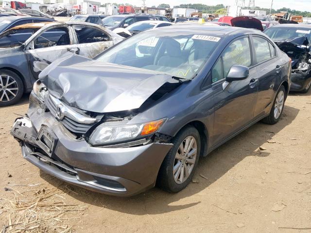 19XFB2F9XCE039213 - 2012 HONDA CIVIC EXL 灰色 照片 2