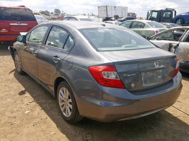 19XFB2F9XCE039213 - 2012 HONDA CIVIC EXL 灰色 照片 3
