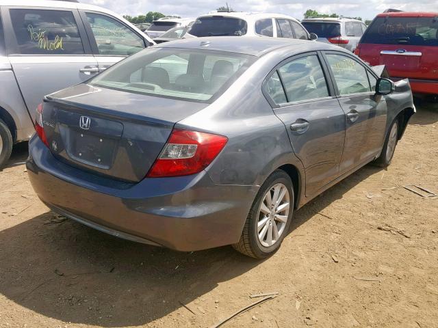 19XFB2F9XCE039213 - 2012 HONDA CIVIC EXL 灰色 照片 4