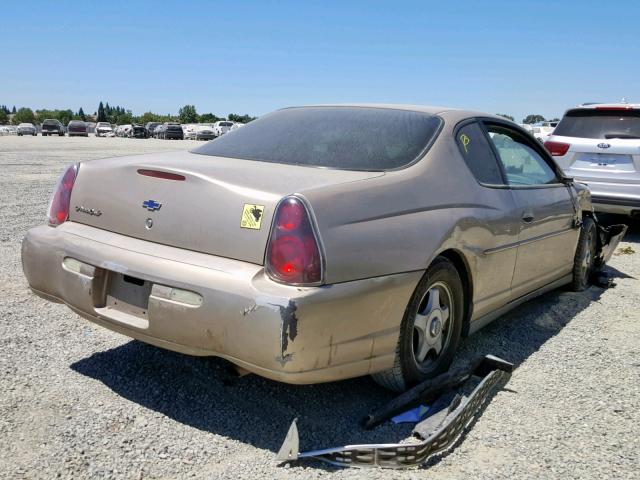 2G1WW12E149426002 - 2004 CHEVROLET MONTE CARL GOLD photo 4