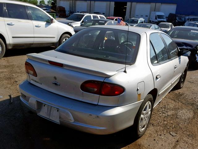 1G1JF5240Y7425097 - 2000 CHEVROLET CAVALIER L SILVER photo 4