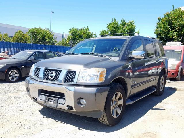 5N1AA08B25N702057 - 2005 NISSAN ARMADA SE GRAY photo 2