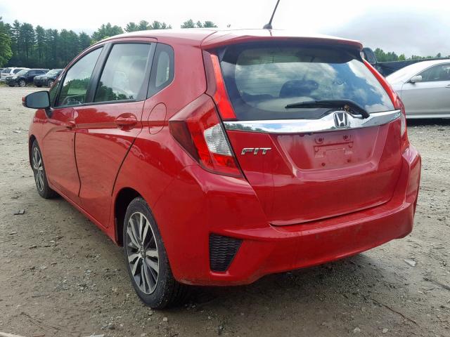 3HGGK5H87FM741933 - 2015 HONDA FIT EX RED photo 3