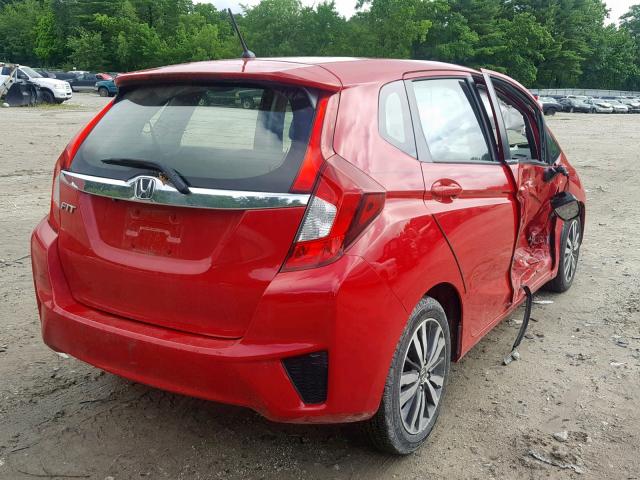 3HGGK5H87FM741933 - 2015 HONDA FIT EX RED photo 4