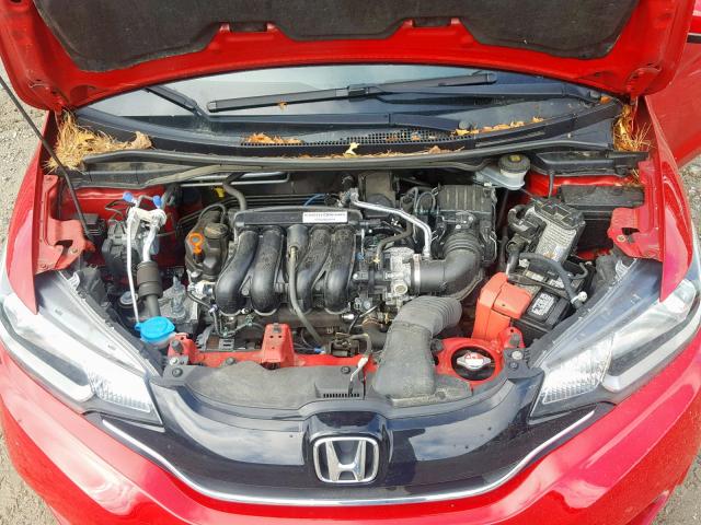 3HGGK5H87FM741933 - 2015 HONDA FIT EX RED photo 7