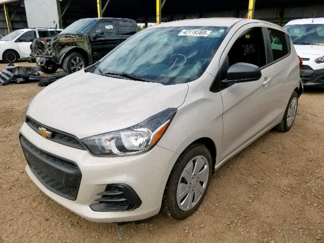 KL8CB6SA0JC468156 - 2018 CHEVROLET SPARK LS CREAM photo 2