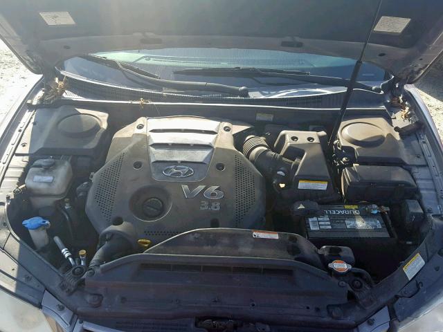 KMHFC46F96A116008 - 2006 HYUNDAI AZERA SE GRAY photo 7