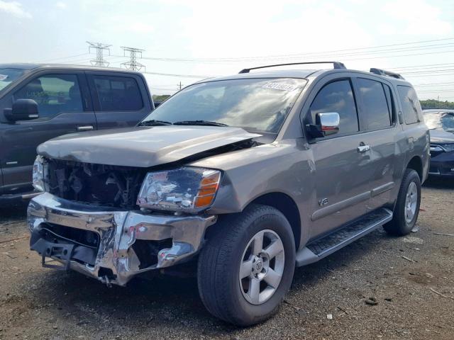 5N1AA08C67N702221 - 2007 NISSAN ARMADA SE GRAY photo 2