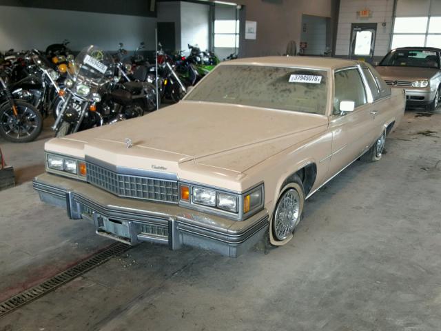 6D47S8Q286736 - 1978 CADILLAC COUPE DEVI BROWN photo 2