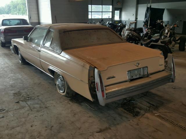 6D47S8Q286736 - 1978 CADILLAC COUPE DEVI BROWN photo 3