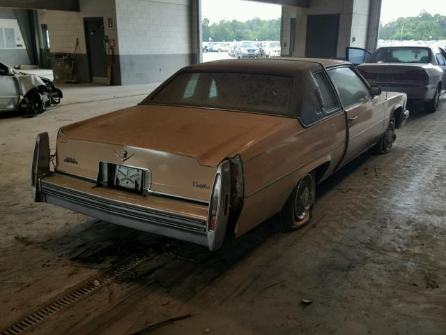 6D47S8Q286736 - 1978 CADILLAC COUPE DEVI BROWN photo 4