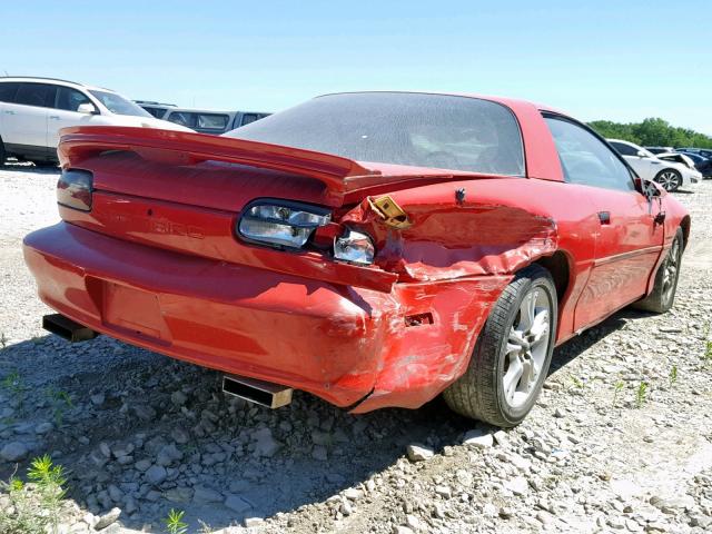 2G1FP22K2T2154916 - 1996 CHEVROLET CAMARO BAS RED photo 4