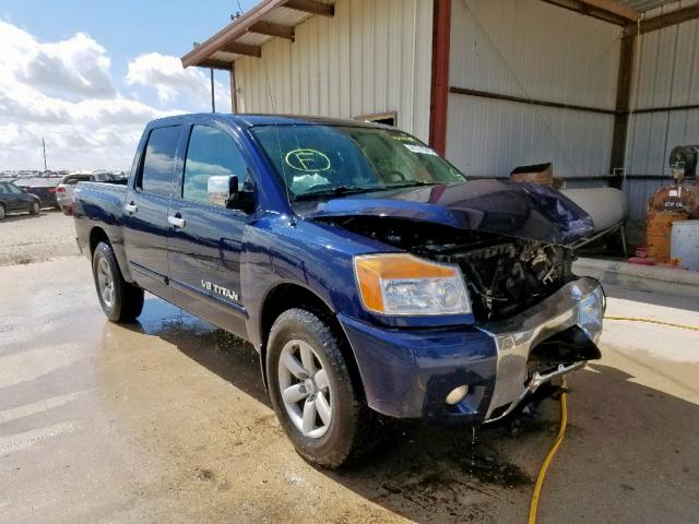 1N6BA0ED7BN310280 - 2011 NISSAN TITAN S BLUE photo 1