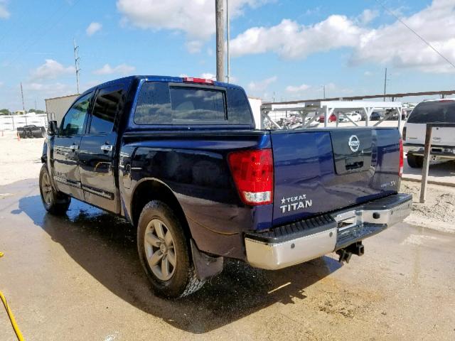 1N6BA0ED7BN310280 - 2011 NISSAN TITAN S BLUE photo 3