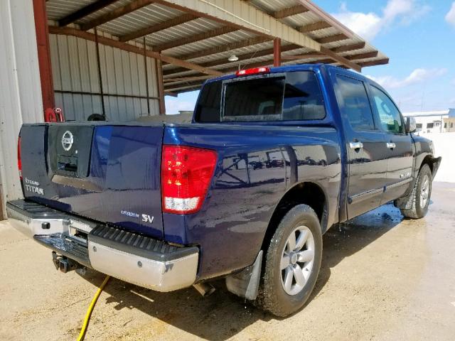 1N6BA0ED7BN310280 - 2011 NISSAN TITAN S BLUE photo 4