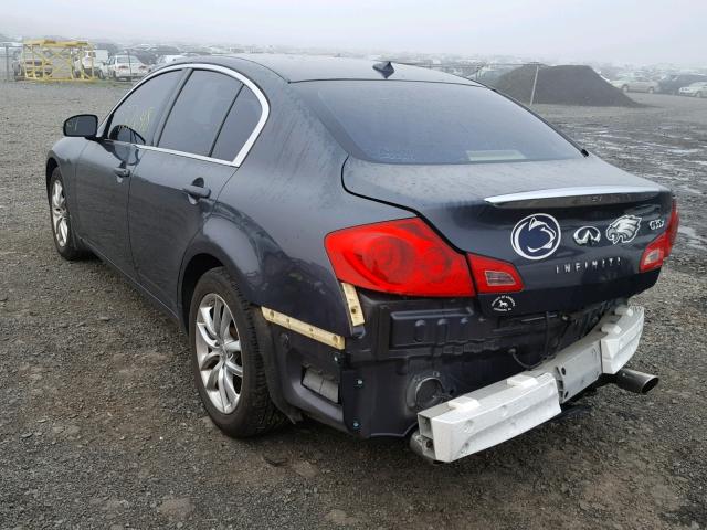 JNKBV61F38M254045 - 2008 INFINITI G35 GRAY photo 3