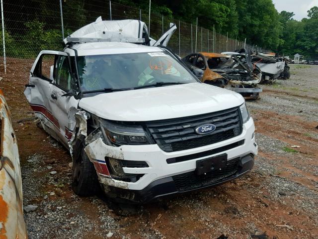 1FM5K8AR9HGD25952 - 2017 FORD EXPLORER P WHITE photo 1