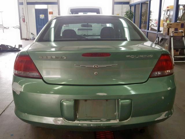 1C3EL56R84N377687 - 2004 CHRYSLER SEBRING LX GREEN photo 10