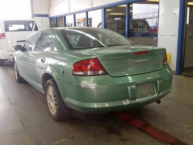 1C3EL56R84N377687 - 2004 CHRYSLER SEBRING LX GREEN photo 3