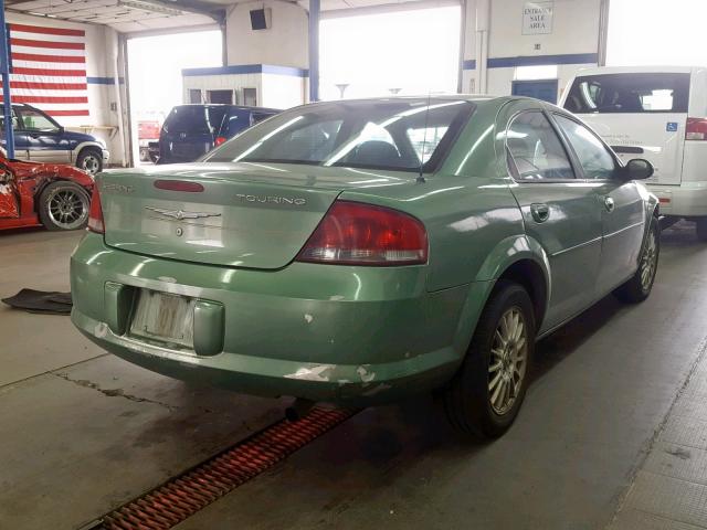 1C3EL56R84N377687 - 2004 CHRYSLER SEBRING LX GREEN photo 4