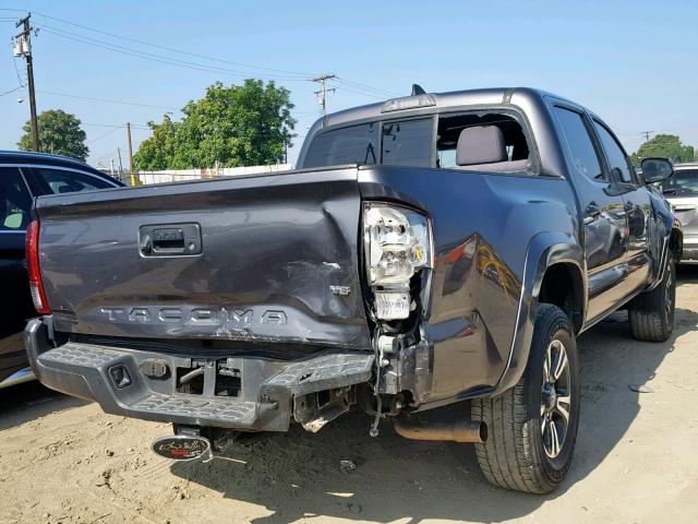 5TFAZ5CN5GX020616 - 2016 TOYOTA TACOMA DOU GRAY photo 4