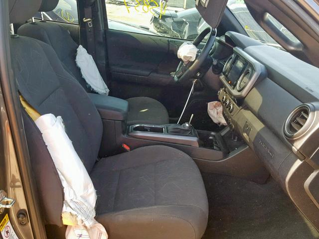 5TFAZ5CN5GX020616 - 2016 TOYOTA TACOMA DOU GRAY photo 5