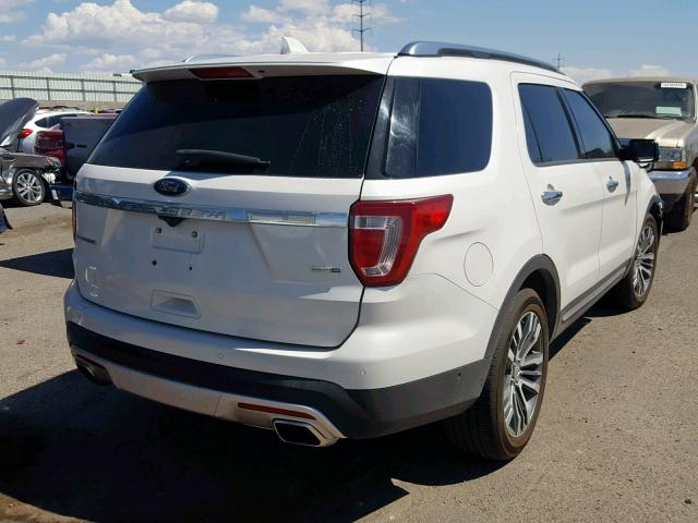 1FM5K8HT0GGC33970 - 2016 FORD EXPLORER P WHITE photo 4