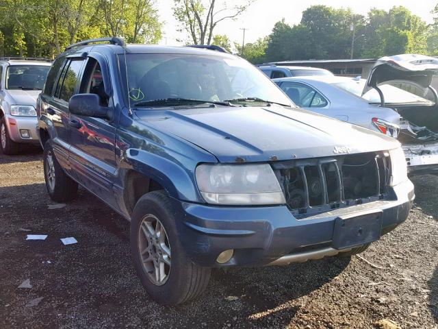 1J8GW48S84C135346 - 2004 JEEP GRAND CHER BLUE photo 1