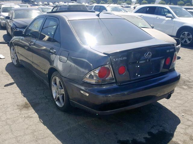 JTHBD192440092936 - 2004 LEXUS IS 300 BLACK photo 3