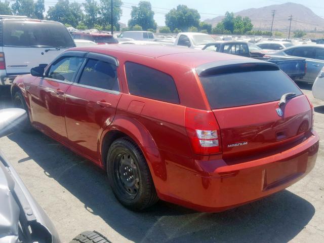 2D4FV47T17H702114 - 2007 DODGE MAGNUM SE BURGUNDY photo 3