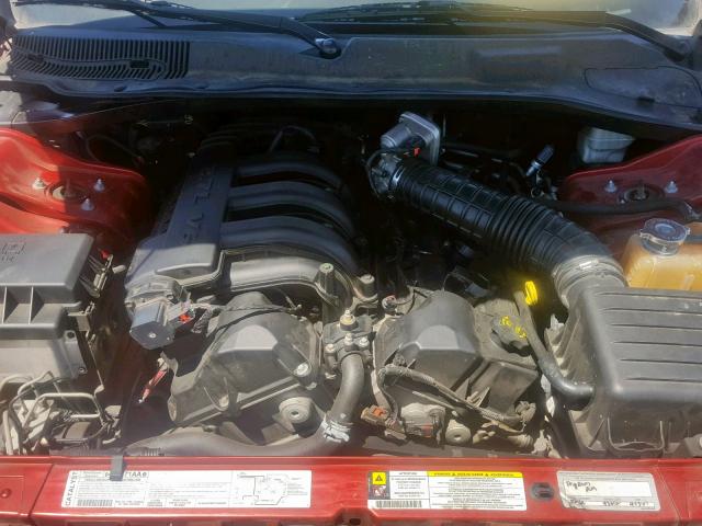 2D4FV47T17H702114 - 2007 DODGE MAGNUM SE BURGUNDY photo 7