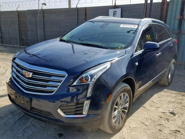 1GYKNBRS9HZ281940 - 2017 CADILLAC XT5 LUXURY BLUE photo 2