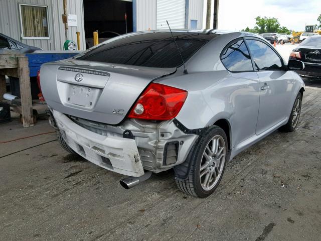 JTKDE177270208394 - 2007 TOYOTA SCION TC ვერცხლისფერი ფოტო 4