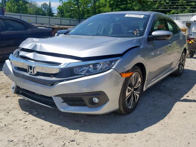 19XFC1F73JE200259 - 2018 HONDA CIVIC EXL SILVER photo 2